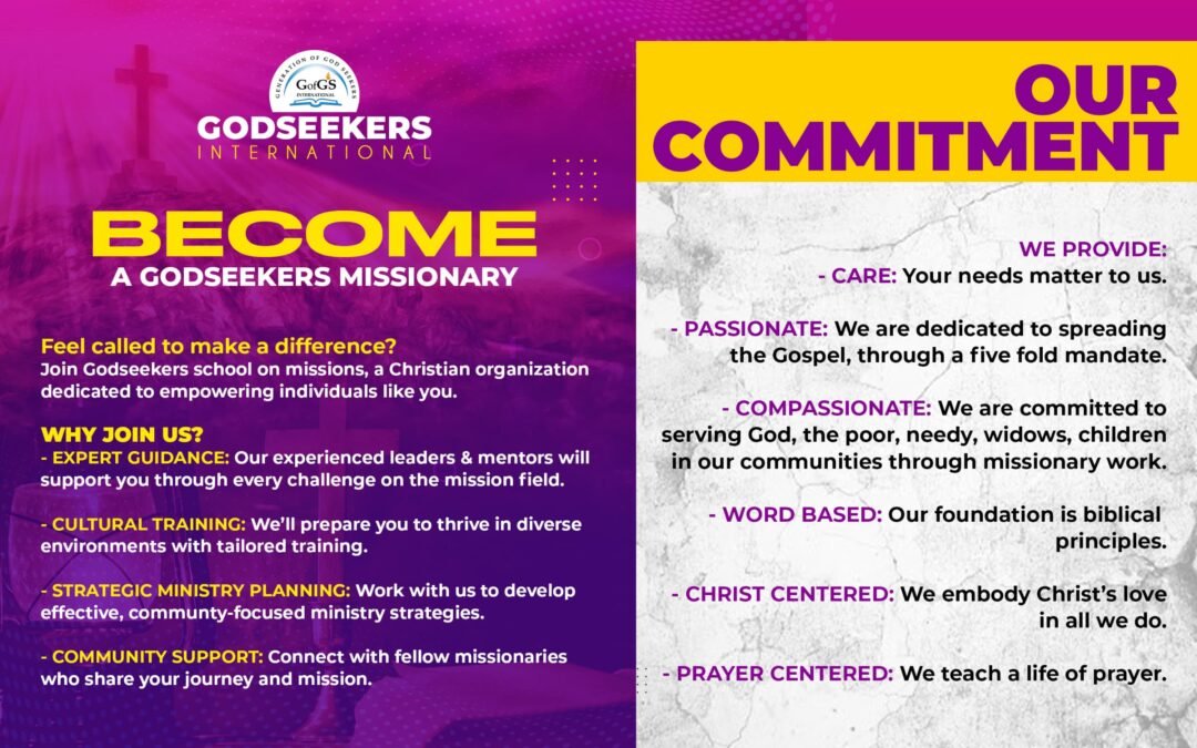 Become a God Seekers Missionary
